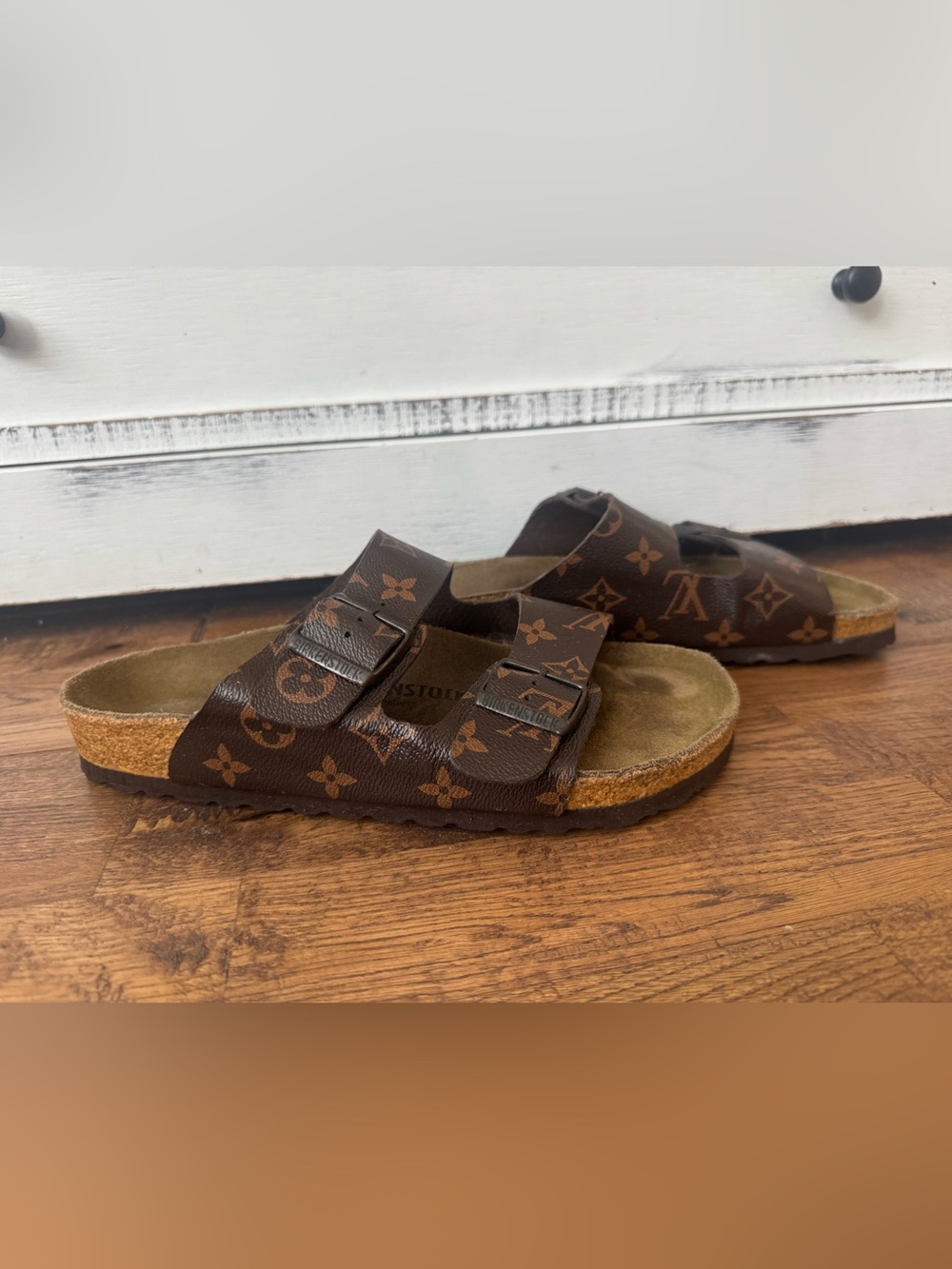 Birkenstock Arizona Custom Louis Vuitton Sandals Size 40 Women's 9 - Picture 2 of 11